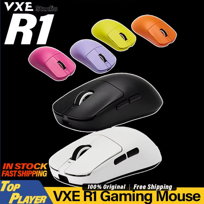 VXE Dragonfly R1 Wireless Gaming Mouse — Lightweight Ergonomic Design
