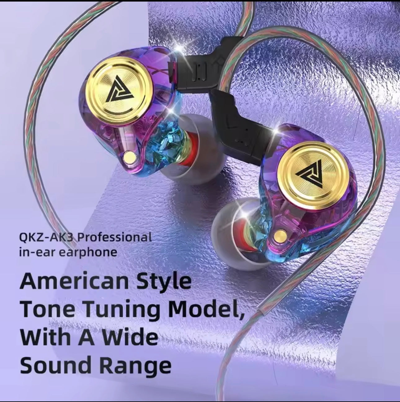 QKZ AK3 Pro Dual Driver IEM Earphones