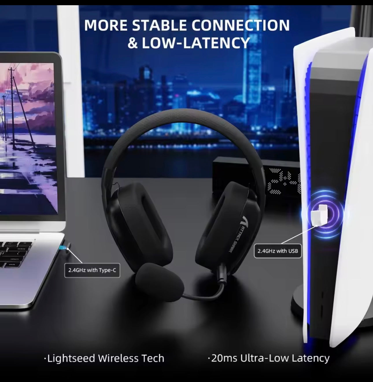 ATTACK SHARK L80PRO Wireless Gaming Headset