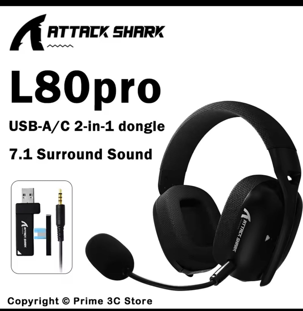 ATTACK SHARK L80PRO Wireless Gaming Headset