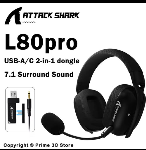 ATTACK SHARK L80PRO Wireless Gaming Headset